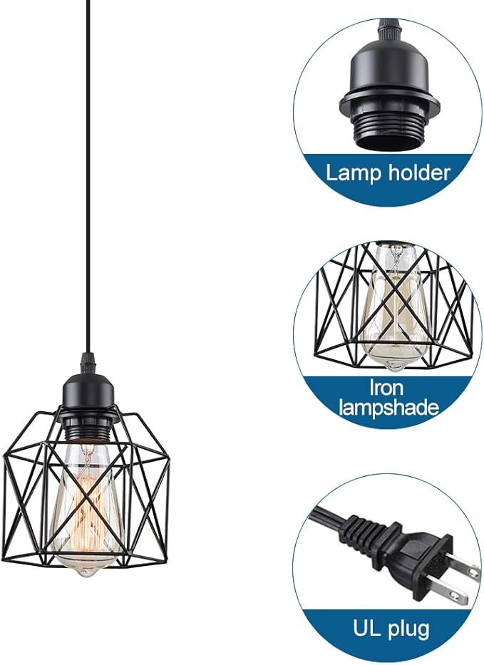 Modern Kitchen Island Lights Fixtures Ceiling Hanging Dining Room Living Room,Farmhouse Pendant Lighting,Chandelier Industrial Pendant Light