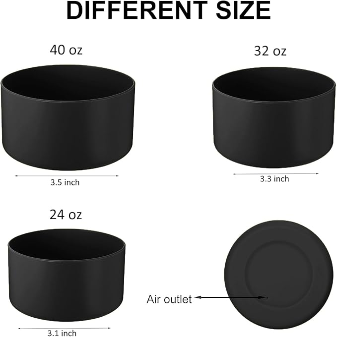 Silicone Boot for Owala Water Bottle 24/32/40 oz, Anti-Slip Protective Sleeve for FreeSip/Twist/Flip Water Bottles, BPA Free, Bottom Bumper Cover Protects Water Bottles from Scratches