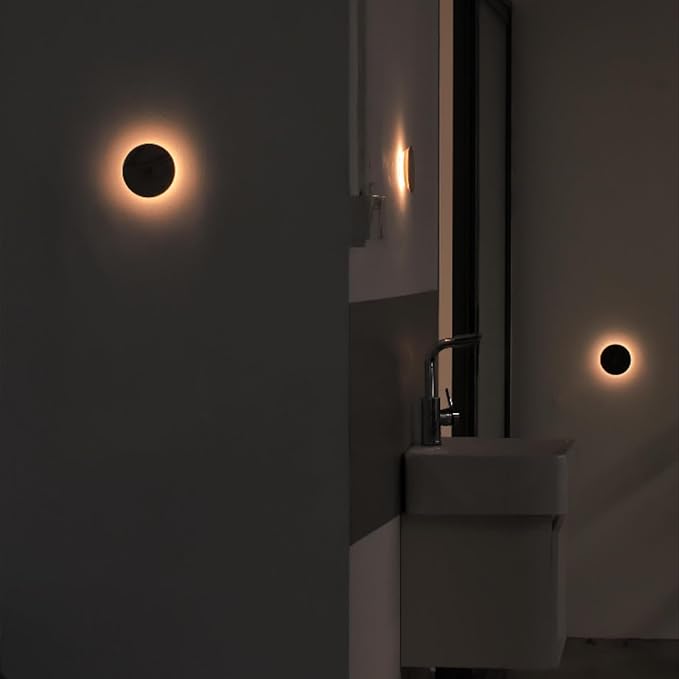 Motion Sensor Night Light Wood, Rechargeable Battery-Powered Magnetic Stick-On Night Light Wall Light for Indoor Stairs, Hallway, and Bedroom, Ash Wood