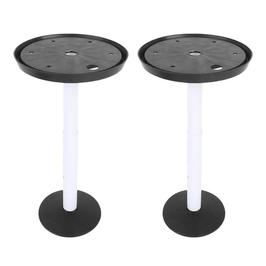 Adjustable, Versatile Use of 11 to 17 Inch Height 2 Sets of Drainage Holes Planter Filling Inserts for Large Container (Black)