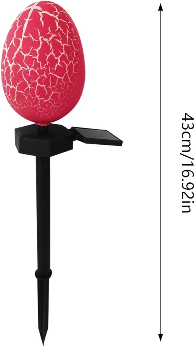 Easter Egg Lights Outdoor, Waterproof Solar Garden Lights for Easter Decorations, Garden Layout Night Light Wall Lamps Easter Ambient Light Decor for Courtyard Patio Yard Pathway Lawn Office (D)