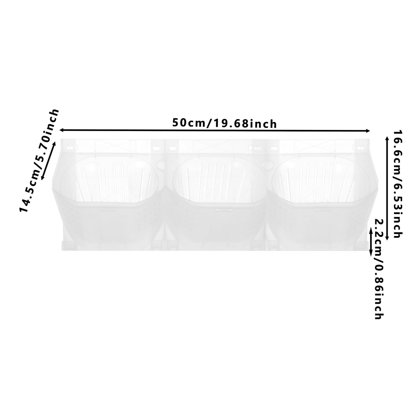RocoReny Wall Planter Vertical Garden Planters, Hanging Flower Pot Holder Box w/36 Non-Woven Fabrics Vegetable Hanging Pocket Holder Flowerpot for Porch Patio or Garden Decor (White)