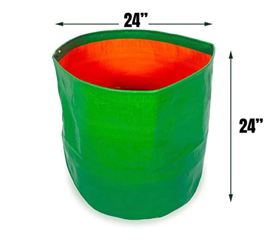 Plant Grow Bags ( 24x24 inch,) Reusable Fabric Grow Bags for Plants – Breathable & Durable Garden Pots for Vegetables, Herbs, and Flowers – Perfect for Indoor/Outdoor Use ( Pack of 10, Green Color )