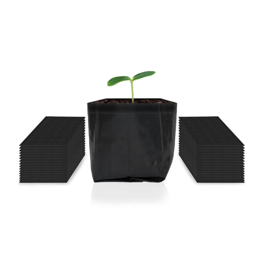 AC Infinity Nursery Bags 1 Gallon, Non-Woven Fabric Growing Pouches, 50-Pack Plant Pots for Seed Starting, Soil Transplant, and Home Garden Supply