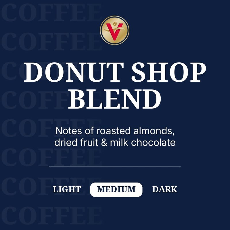 Victor Allen's Coffee Donut Shop Blend, Medium Roast, 120 Count, Single Serve Coffee Pods for Keurig K-Cup Brewers
