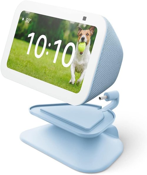 Echo Show 5 (3rd Gen) Adjustable Stand - USB-C Charging Port | Charcoal Color