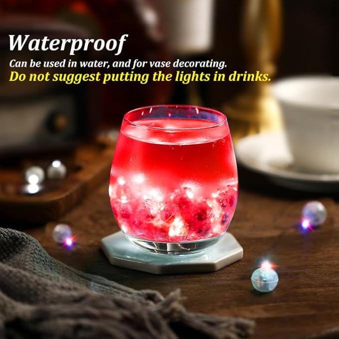 50PCs Mini Led Lights, Led Balloons Light for Party Decorations Neon Party Lights for Paper Lantern Easter Eggs Birthday Party Wedding Halloween Christmas Decoration(Glow steadily Red)