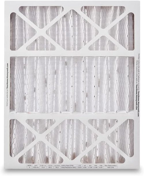 Honeywell Home AC Furnace Air Filter - MERV 8, 20x25x4 Size, 3-Pack | Actual Dimensions: 19.94 x 24.87 x 4.38 in.