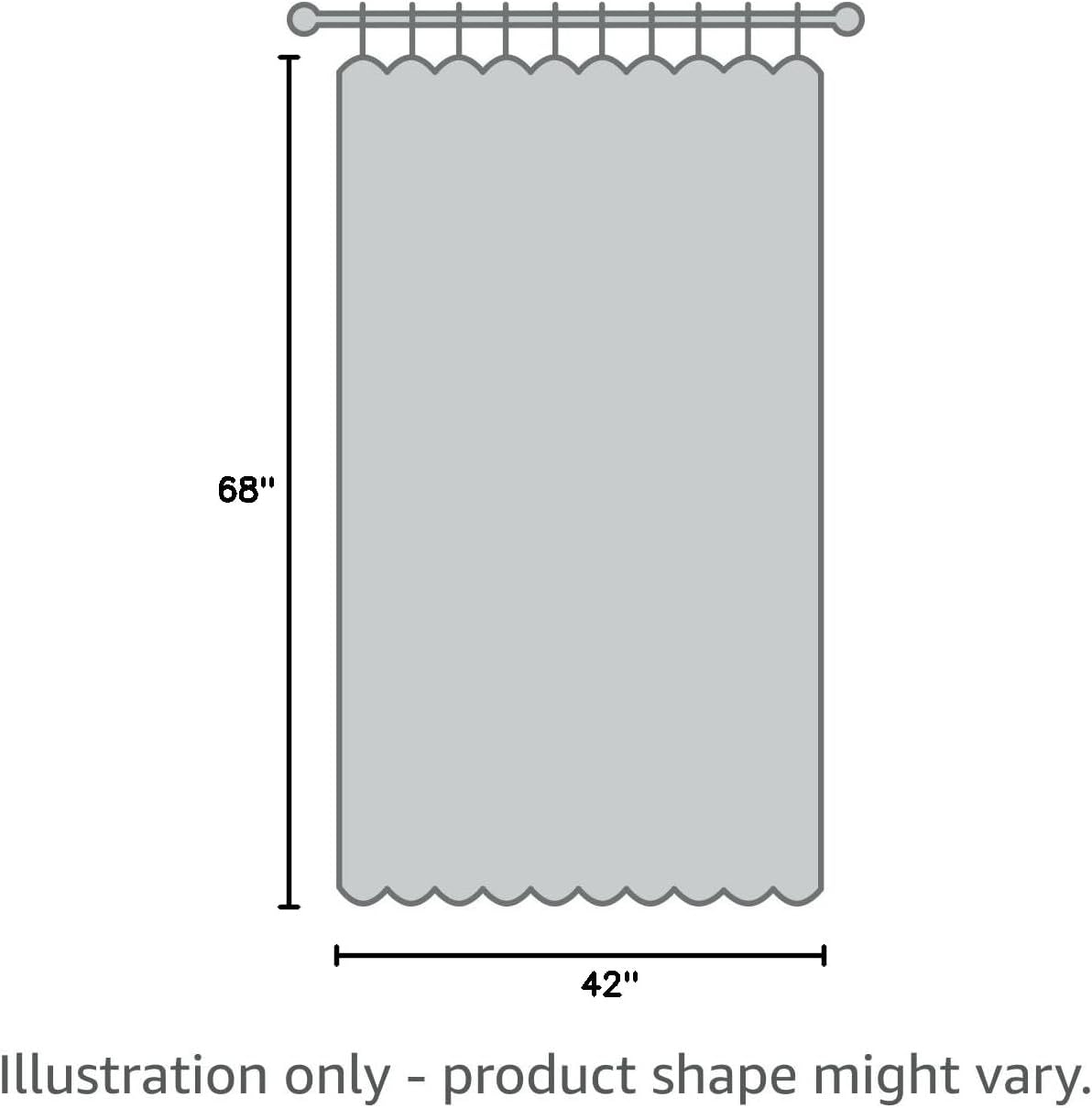 NICETOWN Modern Blackout Curtains - Noise Reducing & Thermal Insulated Drapes | Greyish Blue, 2 Panels (W42 x L68-Inch)