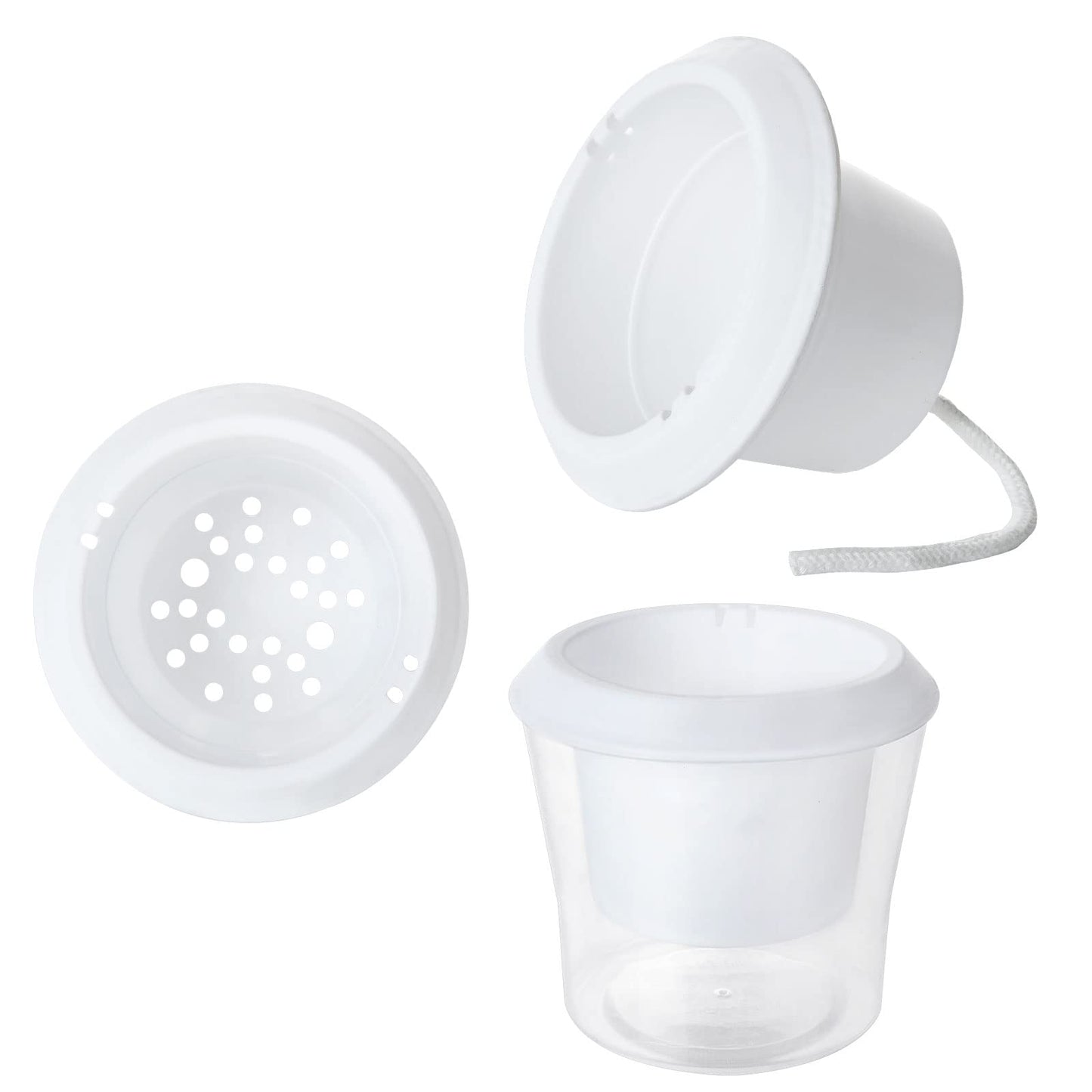 MNKNENG 12 Pack Self Watering Pots for Indoor Plants 4.3 Inch Small Self-Watering Planter Pots with Water Level Indicator, Clear Plastic Round Plant Pot for Succulent, Flower, Herb,Office Home Decor