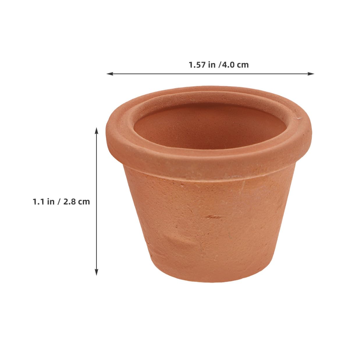 SHINEOFI 3pcs Mini Ceramic Succulent Planters Natural Terracotta Small Pots for Indoor Cactus Herbs Compact Desk Shelf Window Sill Decor Nordic Home Office Accents