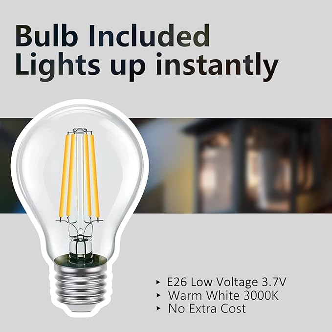 Solar Wall Lights Outdoor,2 Pack Solar Wall Lanterns Waterproof Dusk to Dawn Motion Sensor LED Sconce Lights E26 Bulb Exterior Front Porch Security Lamps Wall Mount Patio Fence Decorative
