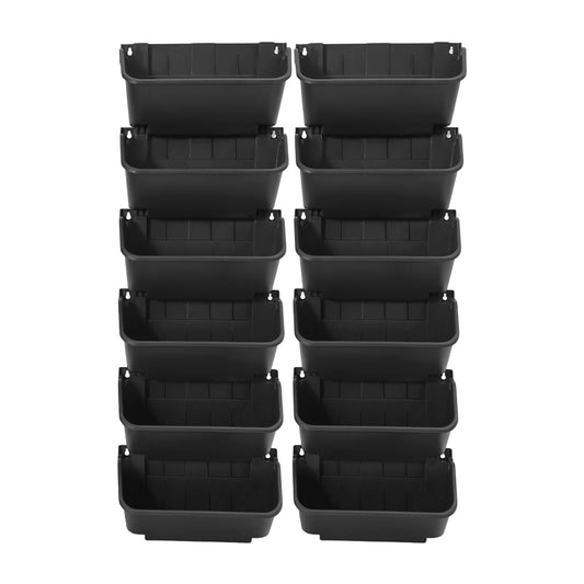 Bazargame Self Watering Vertical Wall Planter with 36 Pots, Vertical Garden Planter for Indoor Plants, Mounted Planter Flower Pot Holder for Herbs Vegetables Fruits, Black