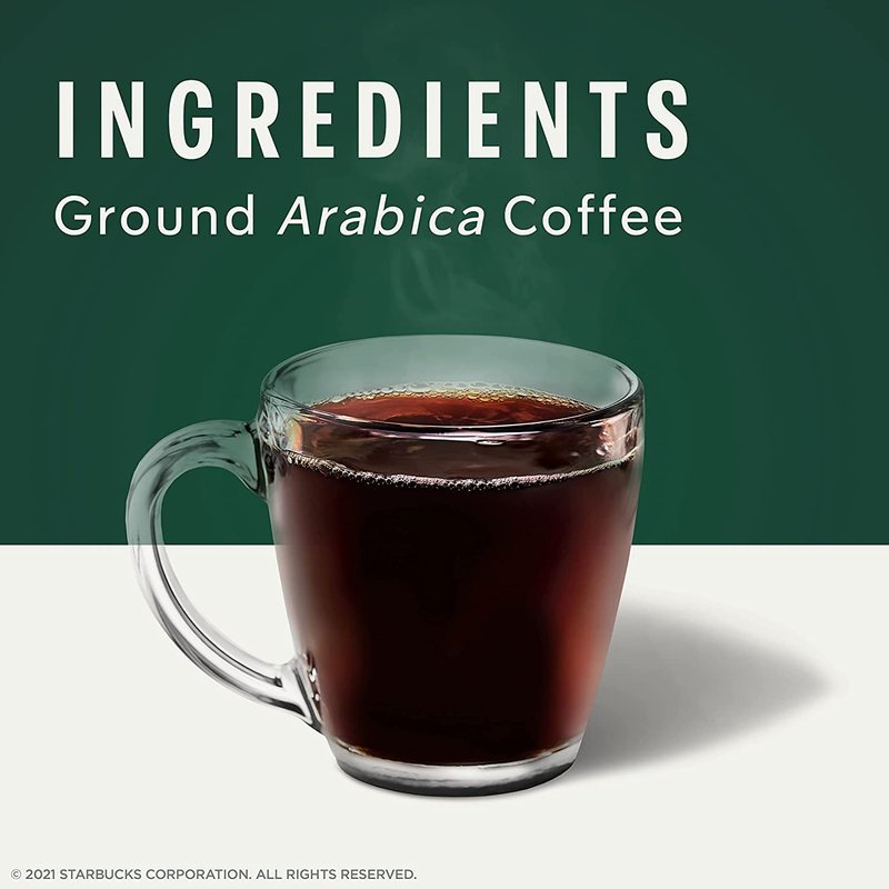 Starbucks Pike Place Roast K-Cups for Keurig, 1 Count (Pack of 72)