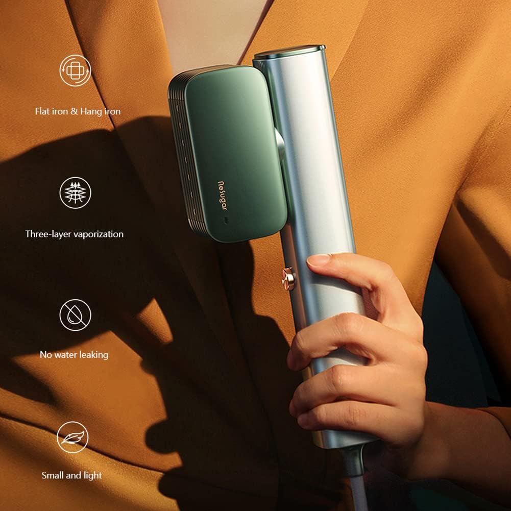 Nesugar Portable Handheld Garment Steamer - Fast Heat-Up in 15 Seconds | Lightweight Mini Steam Iron for Travel & Home