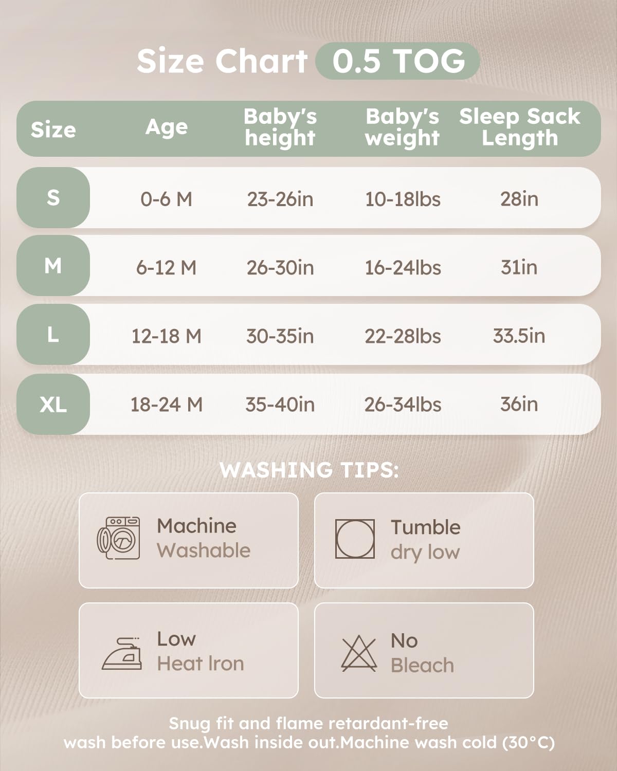Yoofoss Baby Sleep Sack | Rayon Made from Bamboo | Super Soft 2-Way Zipper | 12-18 Months | Blue & Green