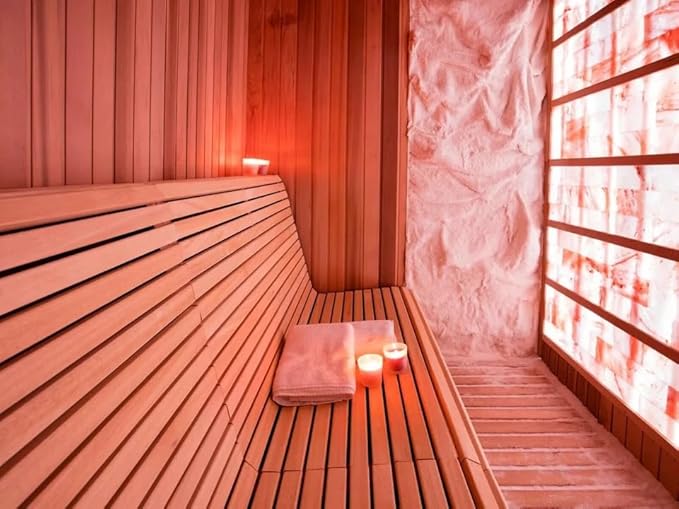 Himalayan Pink Salt Bricks and Salt Glue 8"x4"x2" 50-Pack for Walls, Sauna, Spa, Home Wall Decor improvement (Pack of 50 Bricks + 2 Glue)