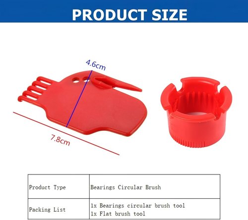 Bearings Circular Brush Kit - Bristle Beater Cleaning Tools for Vacuum Robot | Efficient Sweeping