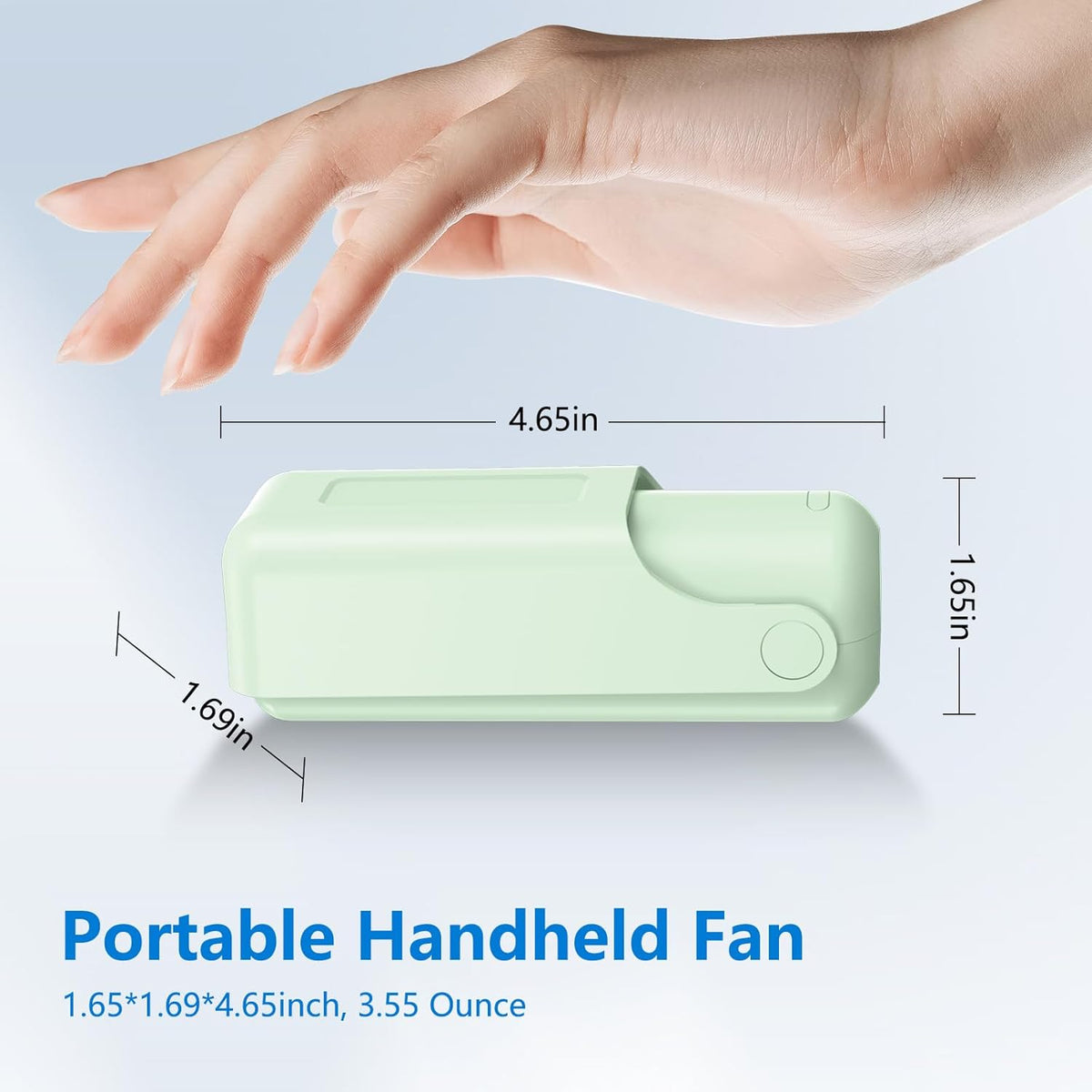 VanSmaGo Portable Handheld Fan - 3-in-1 USB-C Rechargeable Mini Fan with 10H Runtime | Purple, Pink & Green