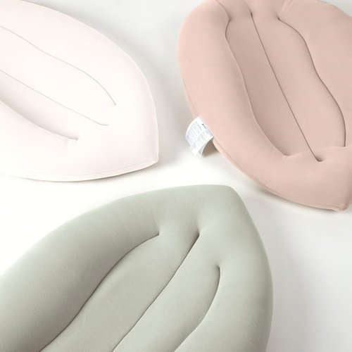 Baby Lounger - Skin-Friendly & Breathable Infant Cushion for Tummy Time | Portable & Lightweight for 0-12 Months (Ivory)