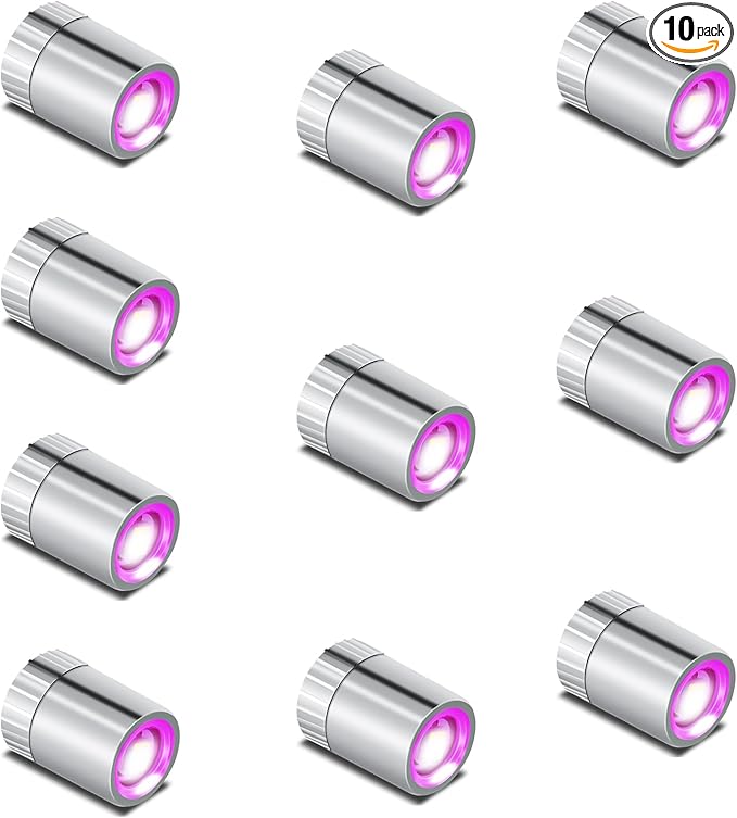 Mini LED Lights, 10 PCS Small Spotlight Battery Operated Tiny SMD Lamp for DIY Craft & Creative Decor. Perfect for Miniatures, Displays, and Custom Projects (Pink-10)
