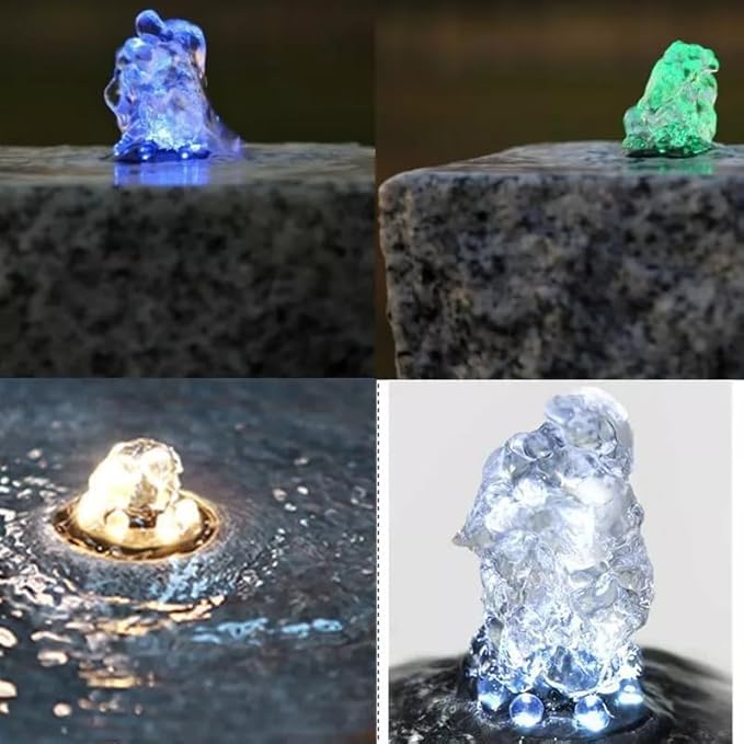 Wholesale Fountain Submersible LED Light Fountain Ring (6-LED no AC Plug) for Garden, Square, Yard (White,8)