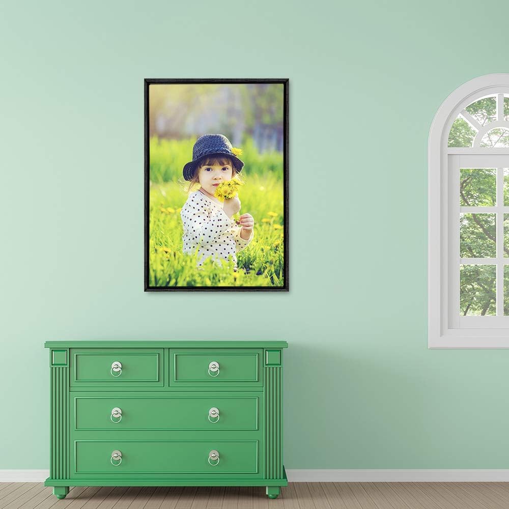 wall26 Framed Canvas Wall Art - Custom Home Decor for Living Room & Bedroom | 24"x36", Black Frame