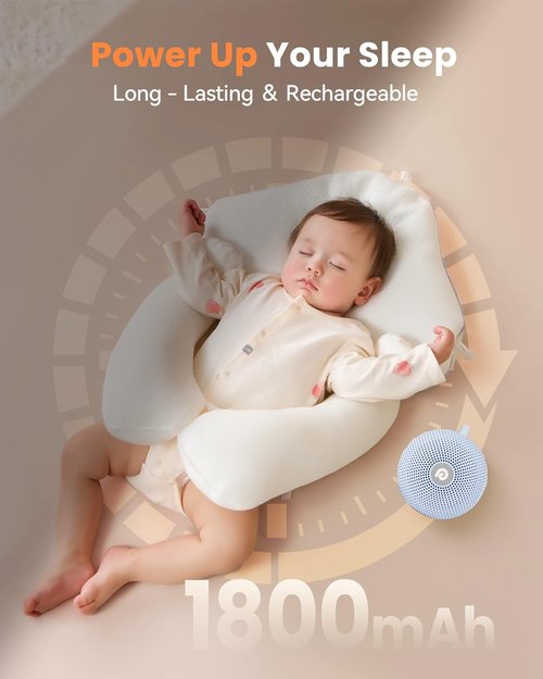 Dreamegg White Noise Machine - Portable Sound Therapy Device with 21 Soothing Sounds | Ideal for Home & Travel