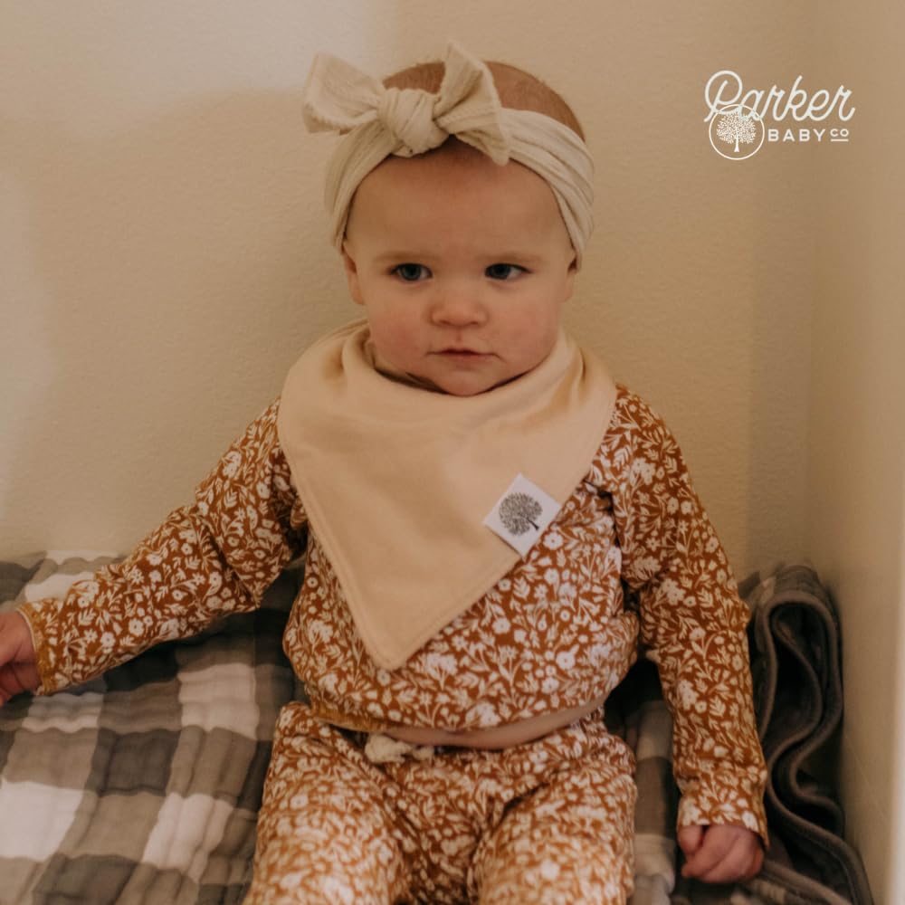 Parker Baby Bandana Drool Bibs - Soft & Stylish Teething Bibs for Boys, Girls & Unisex