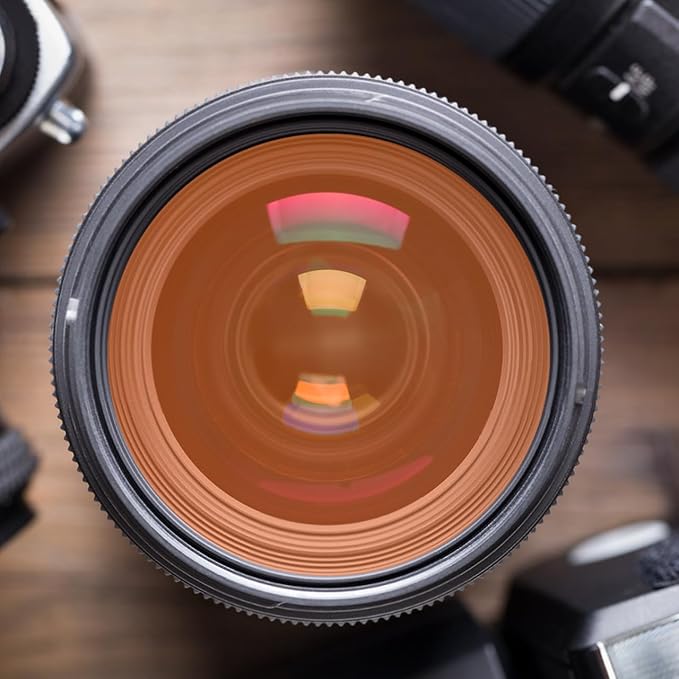 DOITOOL Sunset Lamp Color Film 2.59X2.59In Light Colour Filter Sheets for Photography Stage Lighting Studio Effects
