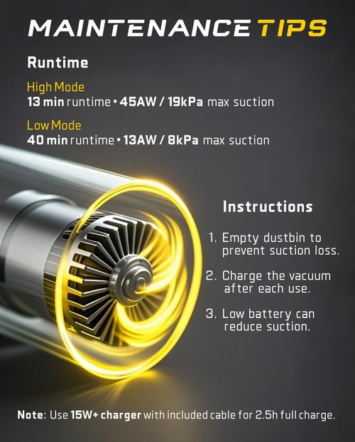Fanttik Slim V8 APEX Car Vacuum - 4-in-1 Portable Mini Cordless Vacuum with 19000Pa Suction Power | Handheld for Car & Office (Gray)