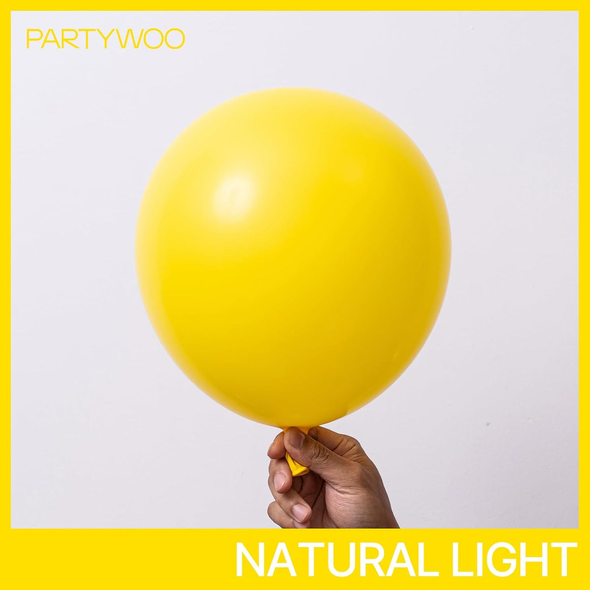 PartyWoo Yellow Balloons - 120-Piece Matte Latex Balloon Arch Kit | Various Sizes for Celebrations