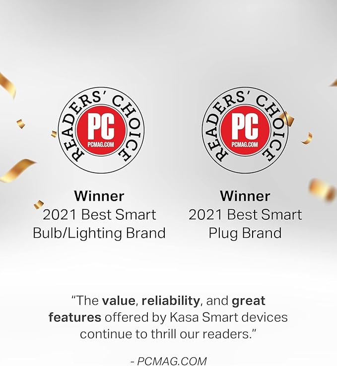 Kasa Smart Light Bulb KL110, LED Wi-Fi smart bulb works with Alexa and Google Home, A19 Dimmable, 2.4Ghz, No Hub Required, 800LM Soft White (2700K), 9W (60W Equivalent)