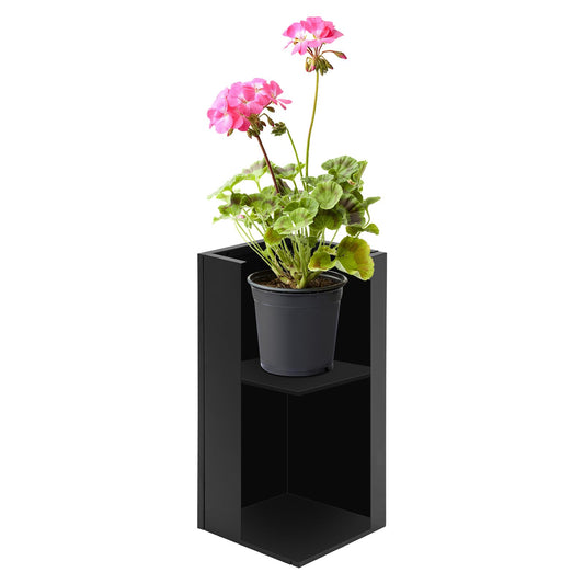 Synaiolma Tall Outdoor/Indoor Planter Box, 30in H Rectangular Large Flowerpot, Tall Metal Planter Box with Drainage Hole for Indoor Outdoor Deck Porch Garden Home Patio Front Door.