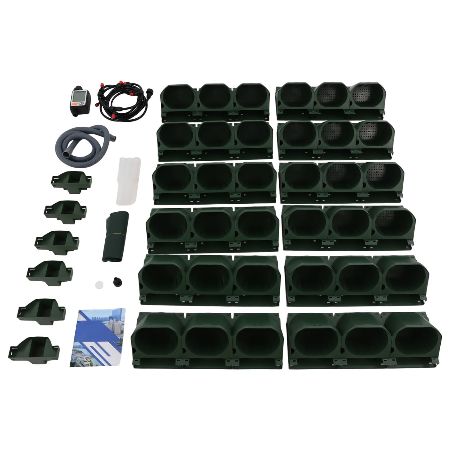 Cbhfmljd Self Watering Pots for Indoor Plants, 36 Pockets Wall Mounted Vertical Garden Planter Garden Growing System Adjustable Irrigation Waterproof for Grow Veggies, Fruits, Flowers