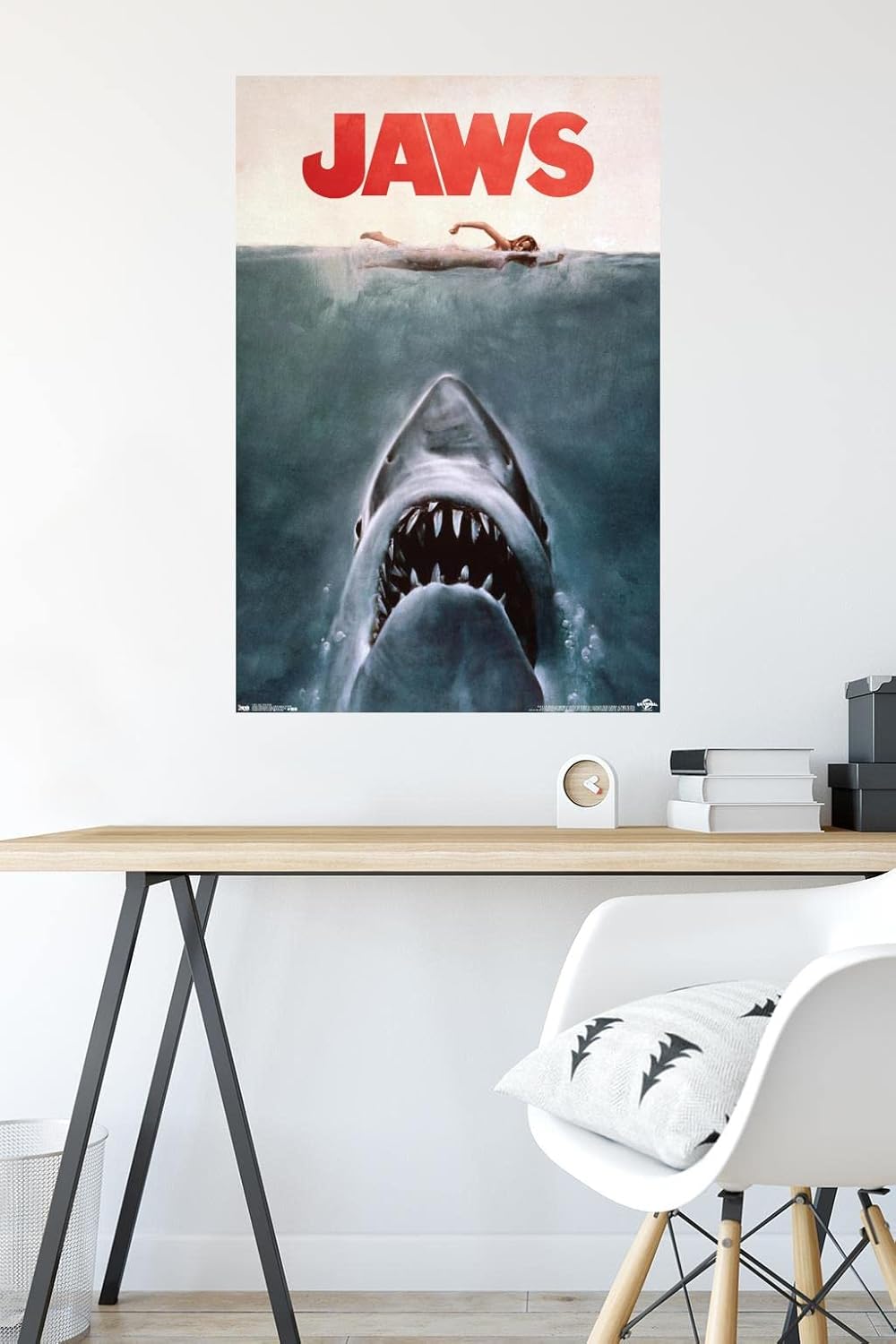 Trends International Jaws Wall Poster - Unframed 22.375" x 34" | Iconic Movie Decor