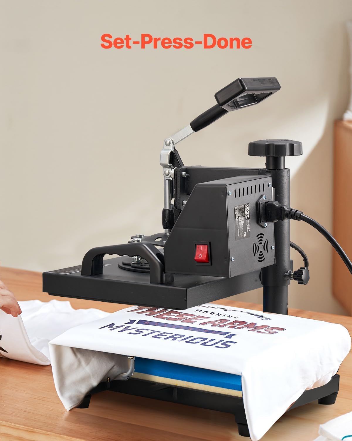 VEVOR Heat Press - 12x10in Clamshell Sublimation Machine with Fast Heat-Up & Digital Temp Control | Ideal for T-Shirts, Bags, & More