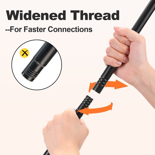 Black Curtain Rods for Windows 36"- 48", Decorative Drapery Rod Adjustable by Splicing, 5/8 inch Small Curtain Rod for Bedroom, Living Room, Kitchen and Outdoors