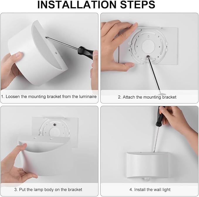 SERDEN LED Hardwired Motion Sensor Light Indoor Wall Sconce, Motion Sensor Wall Light Indoor Sconce Wall Aluminum Modern Wall Sconce for Living Room Hallway Stair 7W Warm White(Not Battery Operated)