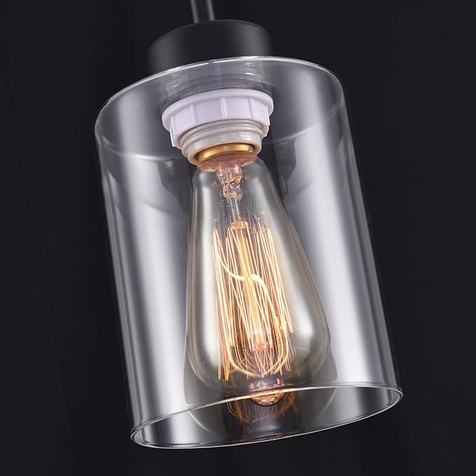 Pendant Lamp with Glass Shade, Modern Antique Brass Pendant Lights,Hanging Light Vintage Glass Shade, Island Light Pendant Light Fixture for Bedroom Living Room Kitchen