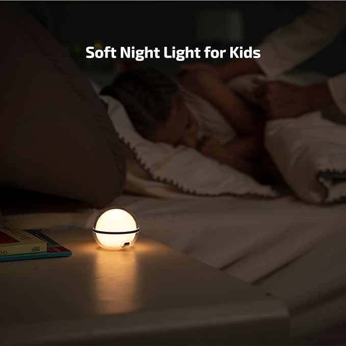 OLIGHT Sphere C 2-Pack Smart Night Light, USB-C Rechargeable, 75 Lumens Stepless Dimming, App Control Ambient Lighting, Portable for Parties, Camping, Reading or Bedrooms (Type-C Cable Excluded)