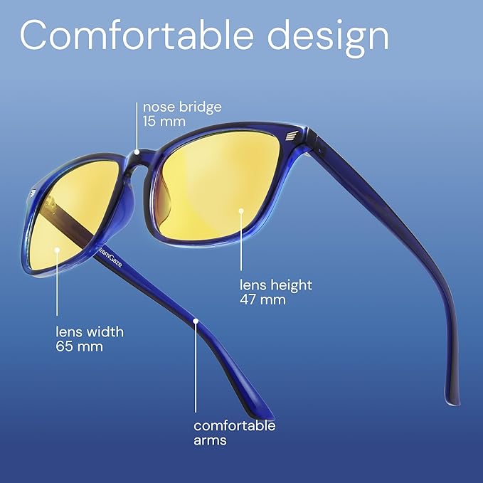 livho Gaming Blue Light Blocking Glasses for Better Sleep, Premium Night Driving, Computer Blockers for Man & Woman