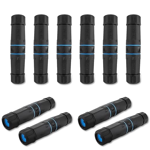 10 PCS IP68 Waterproof RJ45 Coupler, Shielded Pure Copper Ethernet Coupler, IP68 Waterproof Outdoor LAN Cable Connector for Cat5, Cat5e/Cat6/Cat7/Cat8 Ethernet Cable (Female)
