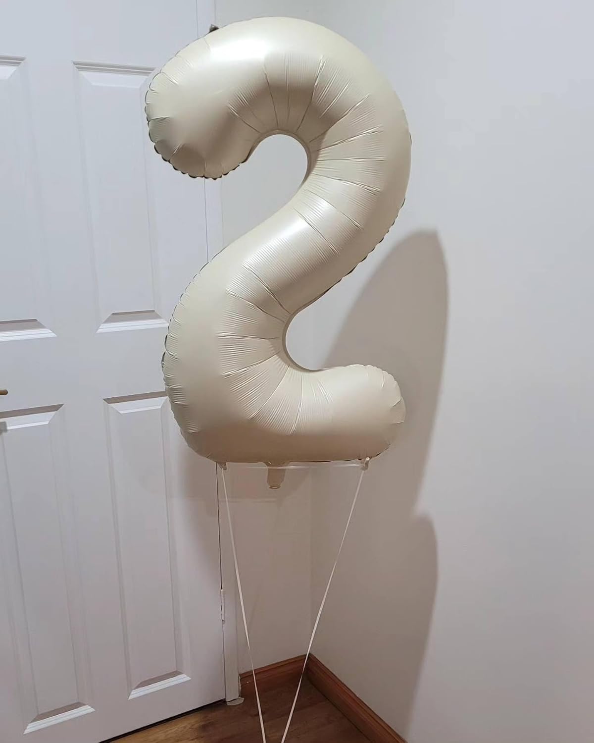 Regine Switzerland Cream Number Balloon - 40 Inch Birthday Decoration - Perfect for Celebrations