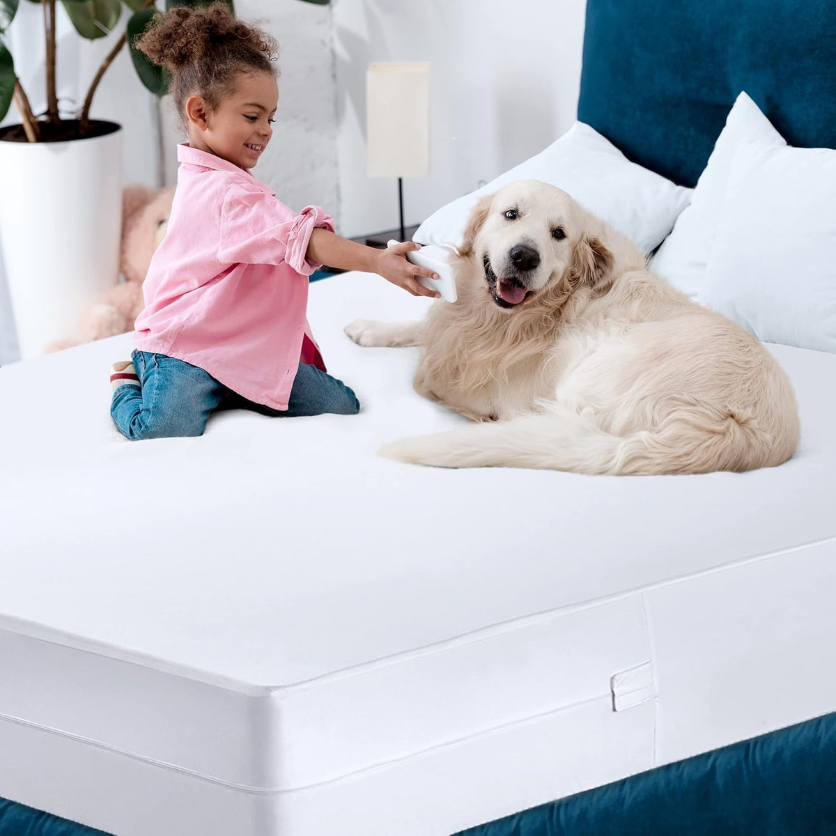 Utopia Bedding Mattress Protector - 100% Waterproof & Bed Bug Proof | Queen Size, Pack of 4