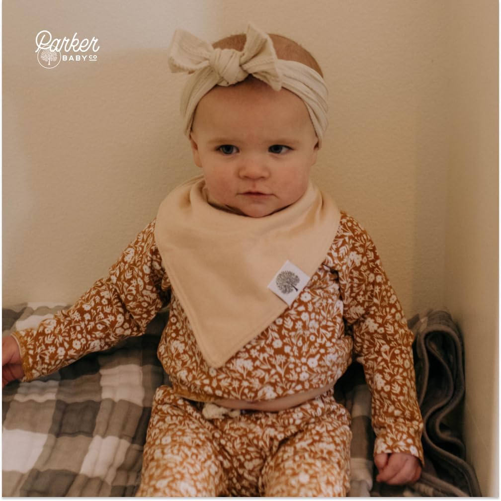Parker Baby Bandana Drool Bibs - Soft & Stylish Teething Bibs for Boys, Girls & Unisex