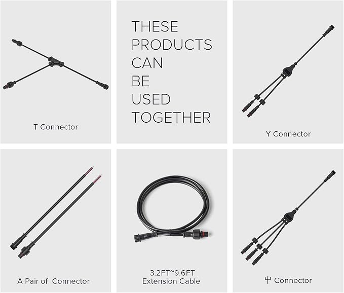 BTF-LIGHTING 6.56FT 5 Pin 0.32mm²/22AWG IP68 Extension Cable Wire with Male and Female Connectors for RGBW 4 in 1 5050 etc LED Strip 15mm Metal Nut Small Size Home Lighting Connector