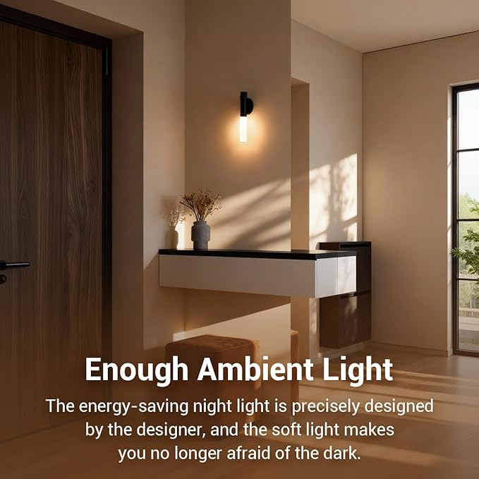 Motion Sensor Night Lights Indoor, Dimmable Lighting Decor for Stair, Bedroom, Kids Room,Magnetic Hallway Rechargeable LED Wireless Battery Operated Wall Sconce