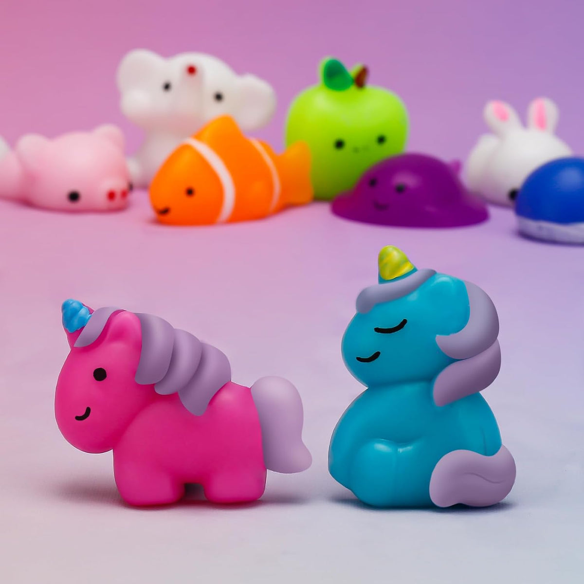 Mochi Squishy Toys 100-Pack - Fun Party Favors for Kids | Mini Fidget Toys & Classroom Prizes