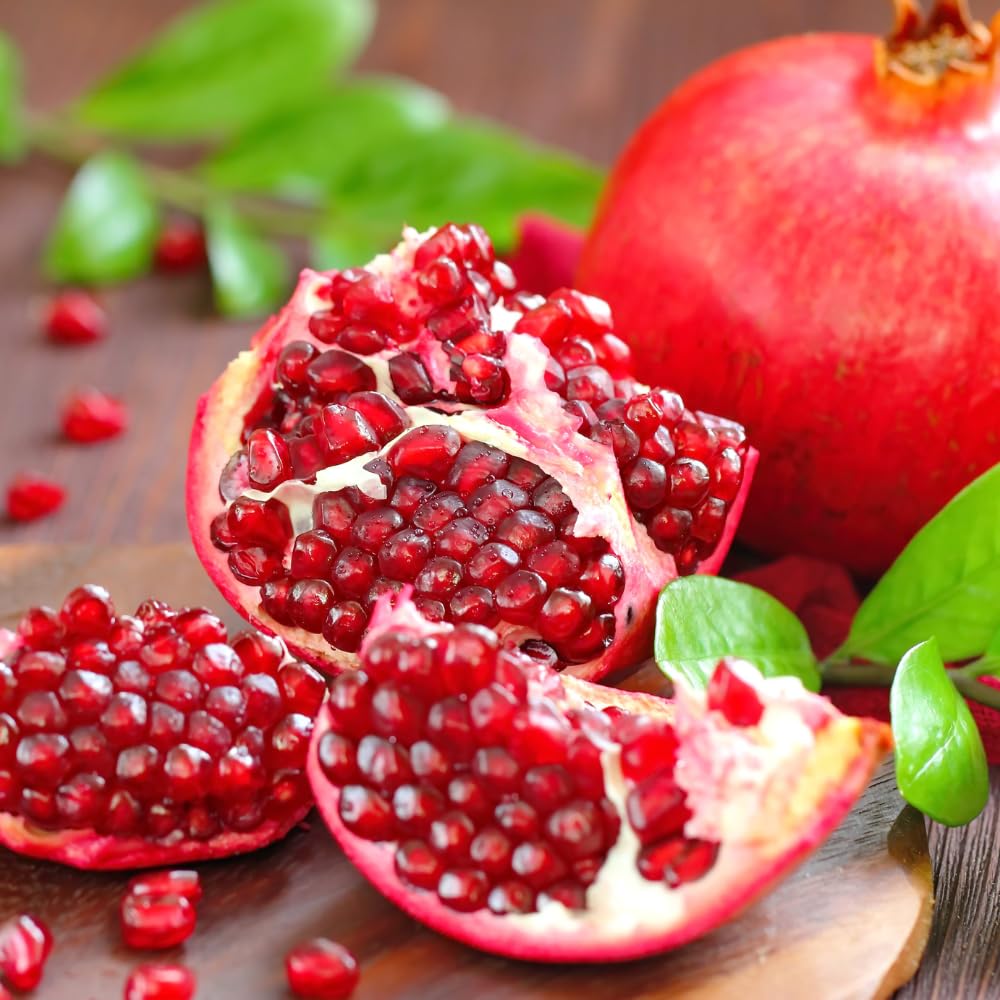 Pomegranate Plants Live for Planting 20-24 Inches Tall in Gallon Pot, Farfianka Pomegranate Live Tree, Easy-Care Landscape Tree for Home Gardens & Backyards, No Ship to CA,HI,AK
